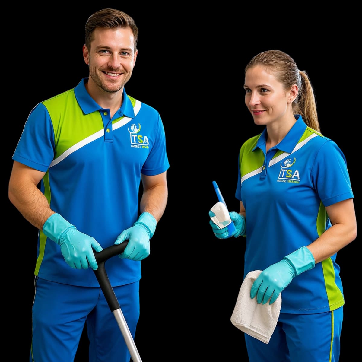 Professional Australian cleaning service team